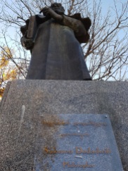 Georgian Philosopher's statue at the park